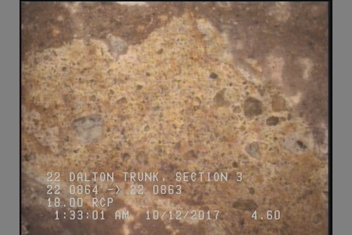 Surface Aggregate Projecting, from 08 to 04 o'clock, within 8 inches of joint: YES, Start