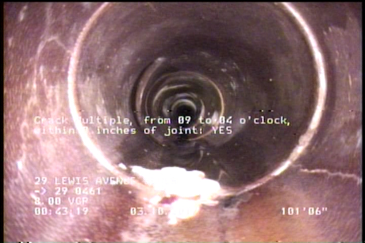 Crack Multiple, from 09 to 04 o'clock, within 8 inches of joint: YES