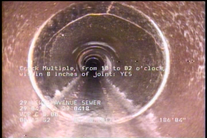 Crack Multiple, from 10 to 02 o'clock, within 8 inches of joint: YES