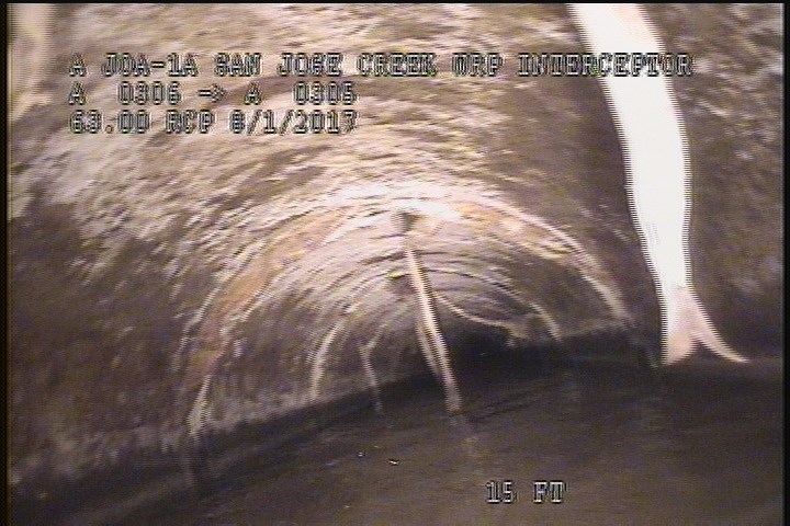 Intruding Sealing Ring Hanging, 5 %of cross sectional area, from 09 to 03 o'clock, Start