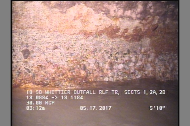 Surface Aggregate Projecting, from 07 to 09 o'clock, within 8 inches of joint: YES, Start