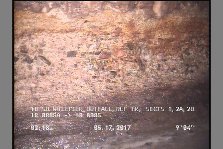 Surface Aggregate Projecting, from 07 to 09 o'clock, within 8 inches of joint: YES, Start