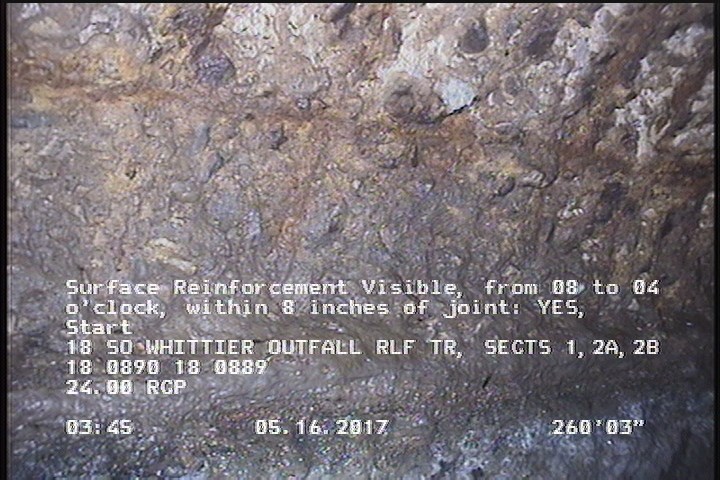 Surface Reinforcement Visible, from 08 to 04 o'clock, within 8 inches of joint: YES, Start