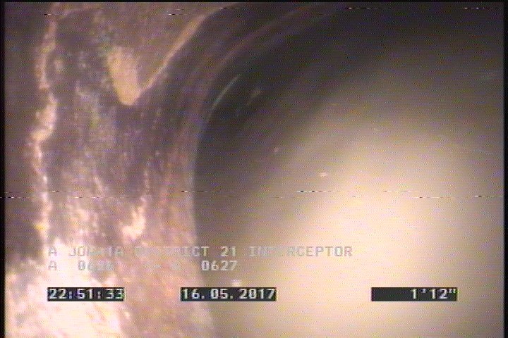 Deposits Attached Grease, 5 %of cross sectional area, from 04 to 08 o'clock, , within 8 inches of joint: YES