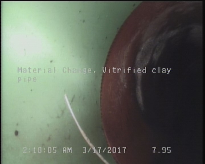 Material Change, Vitrified clay pipe