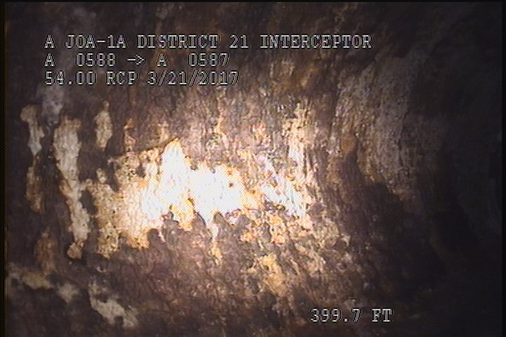 Surface Spalling, from 08 to 04 o'clock, within 8 inches of joint: YES, Start