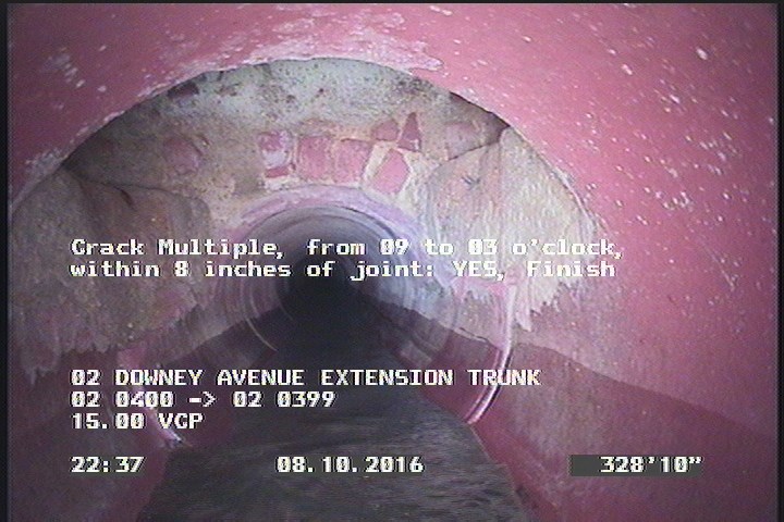 Crack Multiple, from 09 to 03 o'clock, within 8 inches of joint: YES, Finish
