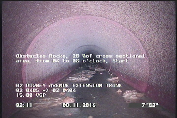 Obstacles Rocks, 20 %of cross sectional area, from 04 to 08 o'clock, Start