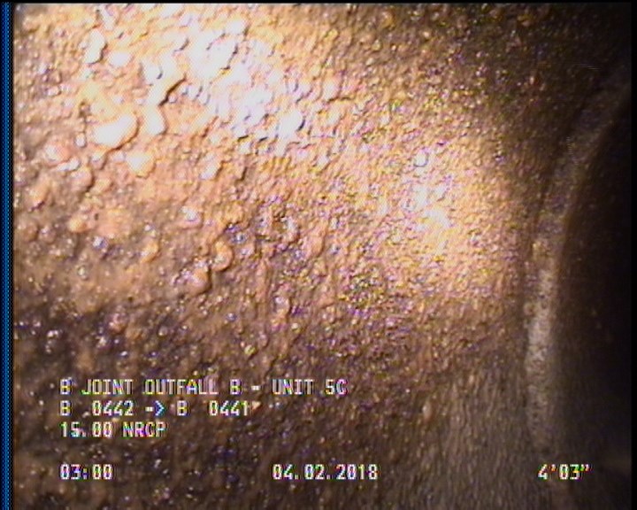 Surface Aggregate Projecting, from 08 to 04 o'clock, within 8 inches of joint: YES, Start