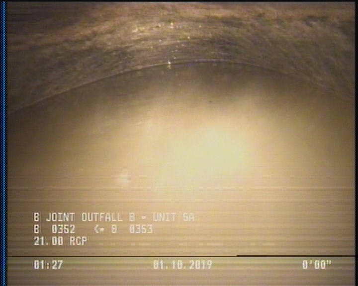 Survey Abandoned - VIEW OF UPLEG OF D/S SIPHON.