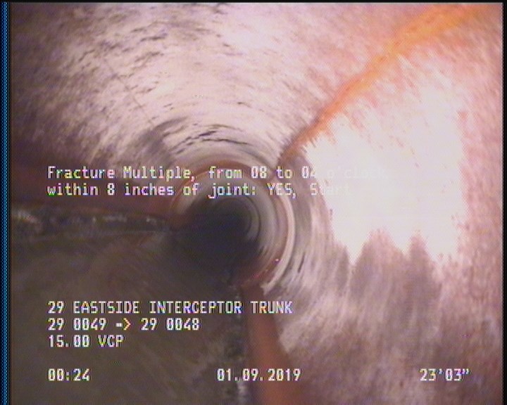 Fracture Multiple, from 08 to 04 o'clock, within 8 inches of joint: YES, Start
