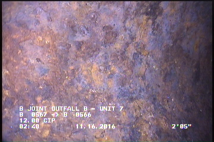 Surface Corrosion Metal Pipe, from 07 to 05 o'clock, within 8 inches of joint: YES, Start