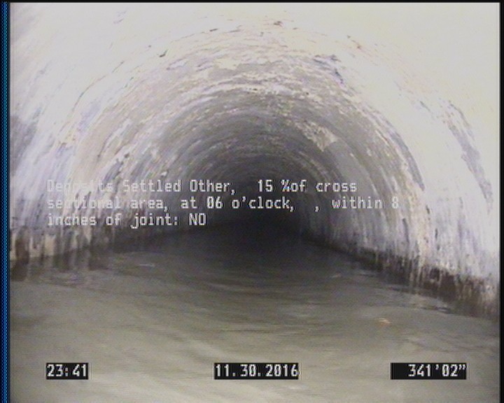 Deposits Settled Other, 15 %of cross sectional area, at 06 o'clock, , within 8 inches of joint: NO