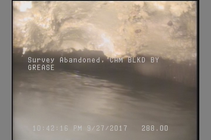 Survey Abandoned - CAM BLKD BY GREASE