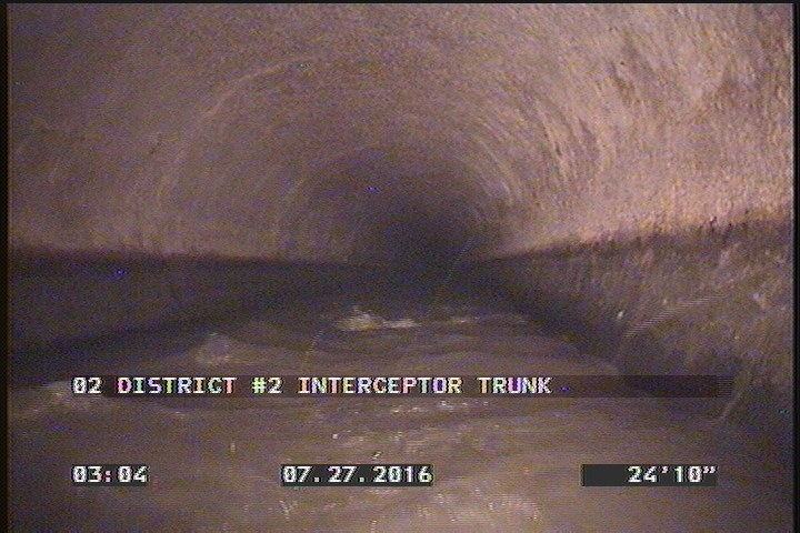 Deposits Attached Grease, 5 %of cross sectional area, from 04 to 08 o'clock, , within 8 inches of joint: YES, Start