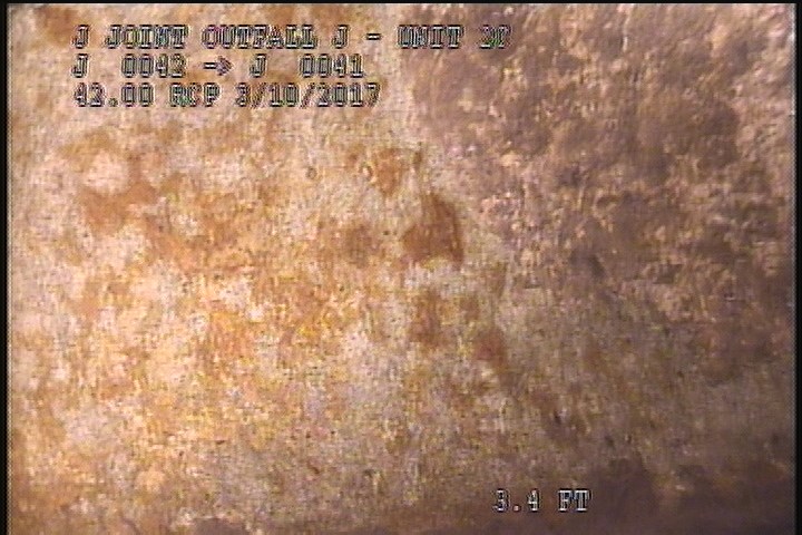 Surface Spalling, from 08 to 04 o'clock, within 8 inches of joint: YES, Start - BLISTERING FLAKING CONCRETE
