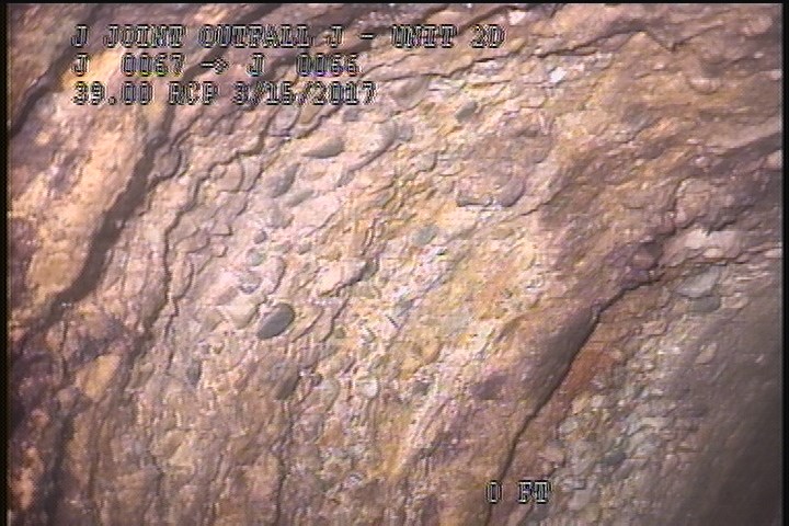 Surface Reinforcement Corroded, from 10 to 02 o'clock, within 8 inches of joint: YES - MISSING CIRCUM REBAR