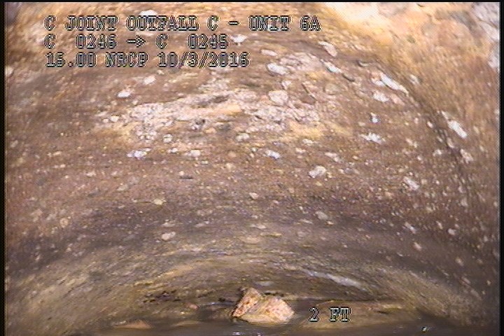 Surface Spalling, from 10 to 02 o'clock, within 8 inches of joint: NO