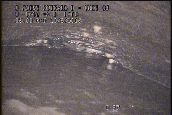 Surface Reinforcement Corroded, from 11 to 01 o'clock, within 8 inches of joint: YES - CIRCUM-BROKEN MISSING