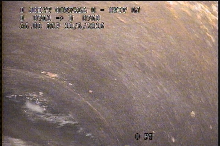Surface Spalling, from 10 to 02 o'clock, within 8 inches of joint: YES, - SWOLLEN LAITANCE COAT