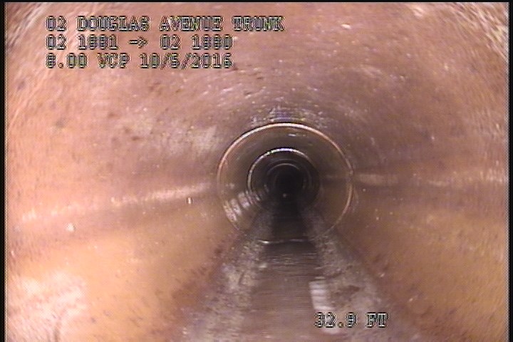 Deposits Attached Grease, 5 %of cross sectional area, from 05 to 07 o'clock, , within 8 inches of joint: YES