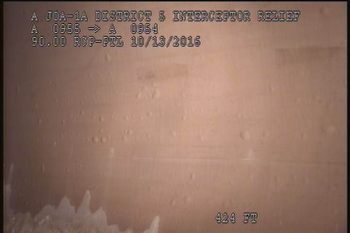 Lining Failure Blistered, from 08 to 04 o'clock, within 8 inches of joint: NO - SMALL
