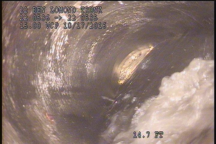 Survey Abandoned - DOWNLEG UPSTREAM SIPHON