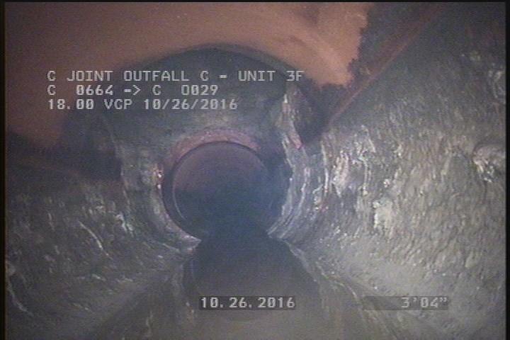 Deposits Attached Grease, 5 %of cross sectional area, from 03 to 09 o'clock, , within 8 inches of joint: YES, Start