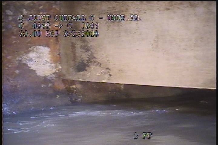 Upstream Manhole, Survey Begins - 2:14 PM