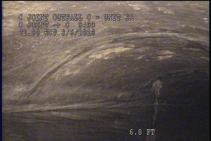 Surface Reinforcement Visible, from 08 to 04 o'clock, within 8 inches of joint: YES, Start