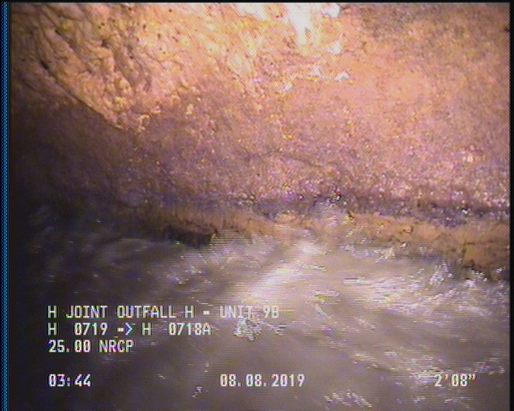 Deposits Attached Grease, 5 %of cross sectional area, from 03 to 09 o'clock, , within 8 inches of joint: YES, Start