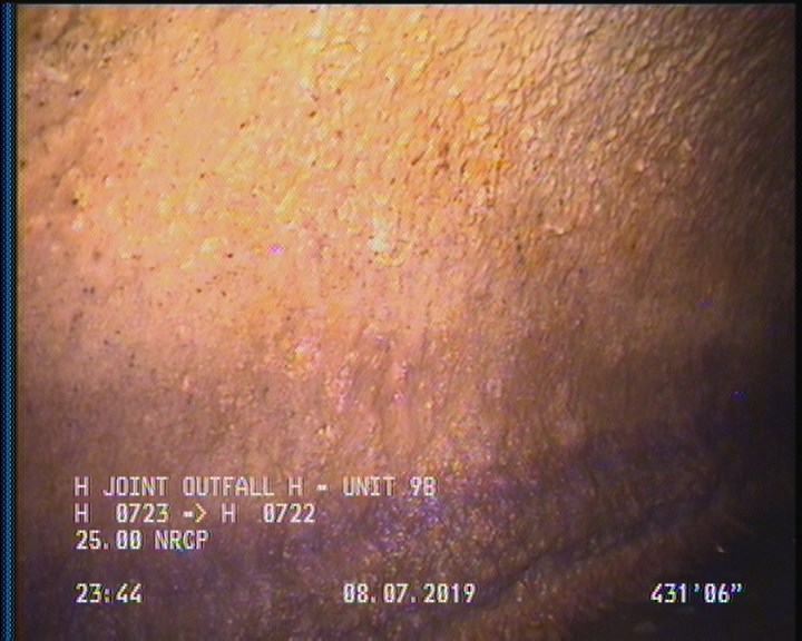 Surface Spalling, from 09 to 03 o'clock, within 8 inches of joint: YES, Start