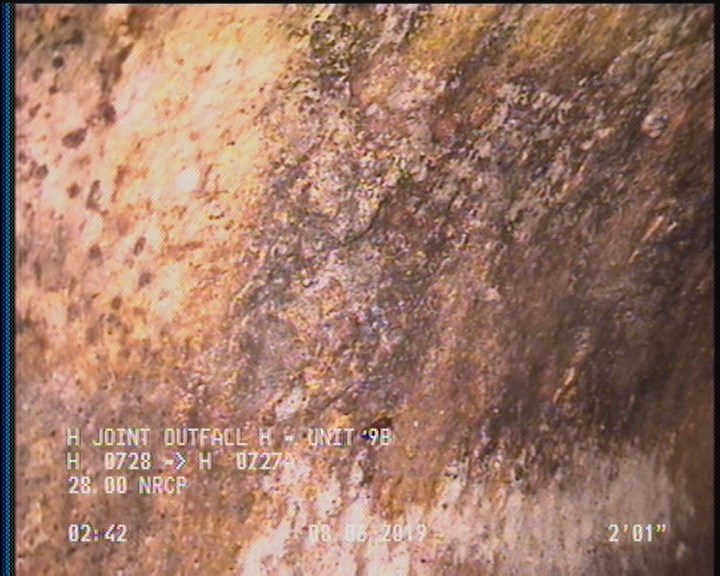 Surface Spalling, from 09 to 03 o'clock, within 8 inches of joint: YES, Start
