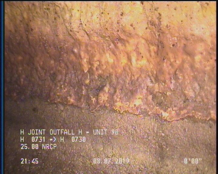 Surface Spalling, from 09 to 03 o'clock, within 8 inches of joint: YES, Start