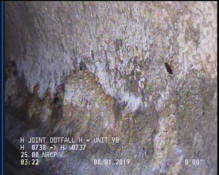 Surface Spalling, from 09 to 03 o'clock, within 8 inches of joint: YES, Start