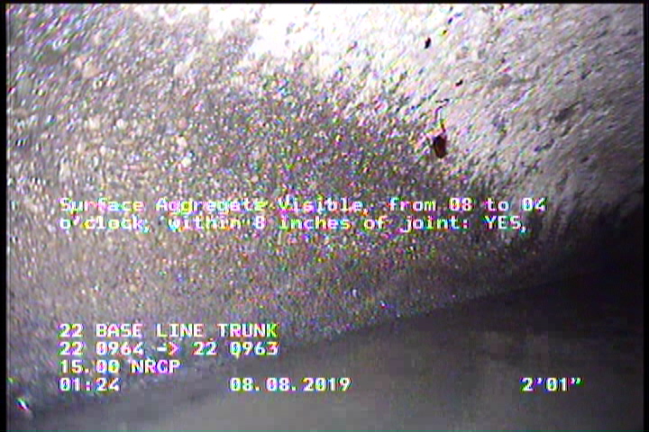 Surface Roughness Increased, from 08 to 04 o'clock, within 8 inches of joint: YES, Start