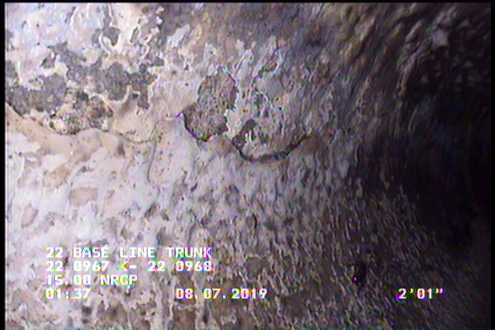 Surface Spalling, from 08 to 04 o'clock, within 8 inches of joint: YES, Start