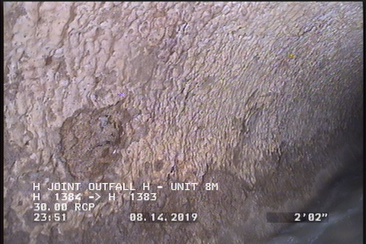 Surface Spalling, from 08 to 04 o'clock, within 8 inches of joint: YES, Start