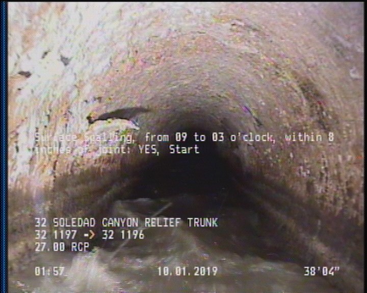 Surface Spalling, from 09 to 03 o'clock, within 8 inches of joint: YES, Start