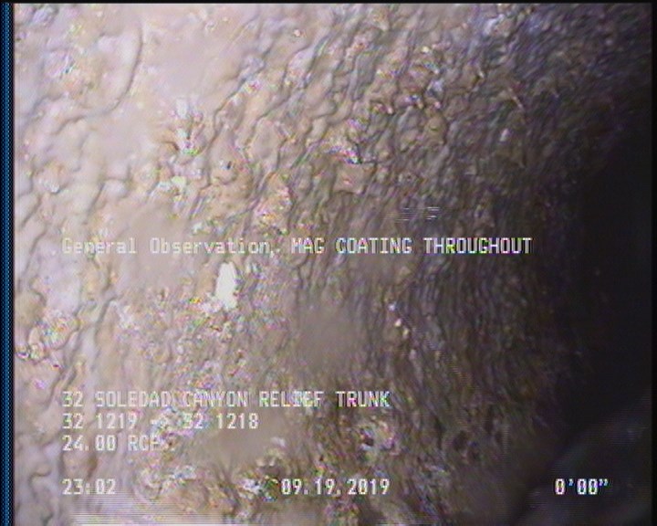 General Observation - 70% MAG COATING THROUGHOUT
