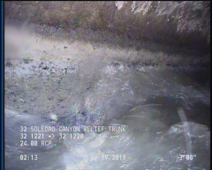 Deposits Attached Grease, 5 %of cross sectional area, from 03 to 09 o'clock, , within 8 inches of joint: YES, Start