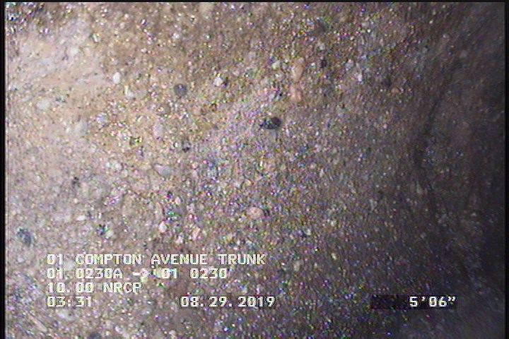 Surface Aggregate Projecting, from 08 to 04 o'clock, within 8 inches of joint: YES, Start