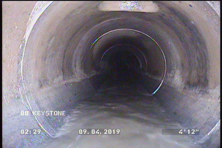Deposits Attached Grease, 5 %of cross sectional area, from 03 to 09 o'clock, , within 8 inches of joint: YES, Start