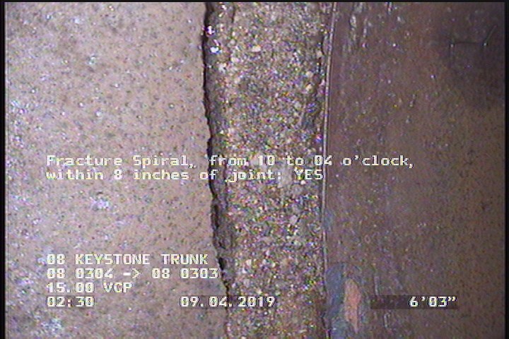 Fracture Spiral, from 10 to 04 o'clock, within 8 inches of joint: YES - OPEN