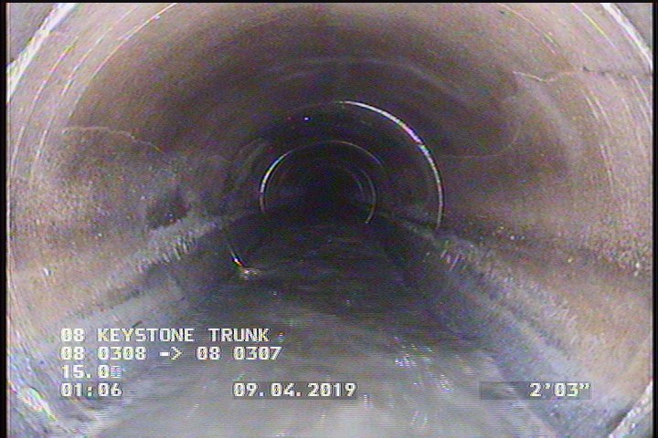 Deposits Attached Grease, 0 %of cross sectional area, from 03 to 09 o'clock, , within 8 inches of joint: YES, Start