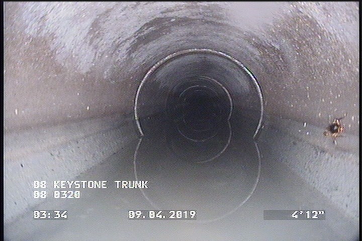 Deposits Attached Grease, 5 %of cross sectional area, from 03 to 09 o'clock, , within 8 inches of joint: YES, Start