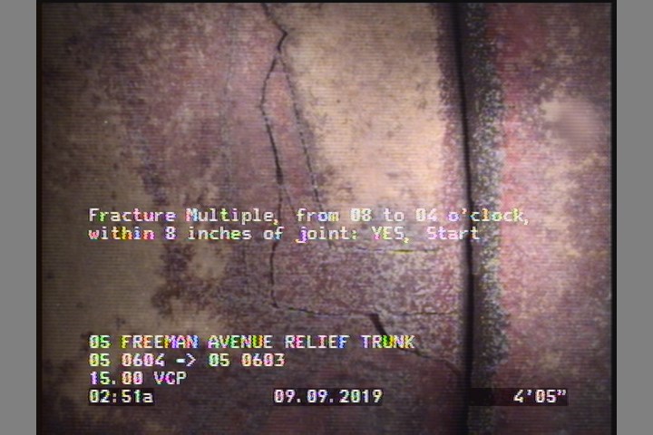 Fracture Multiple, from 08 to 04 o'clock, within 8 inches of joint: YES, Start