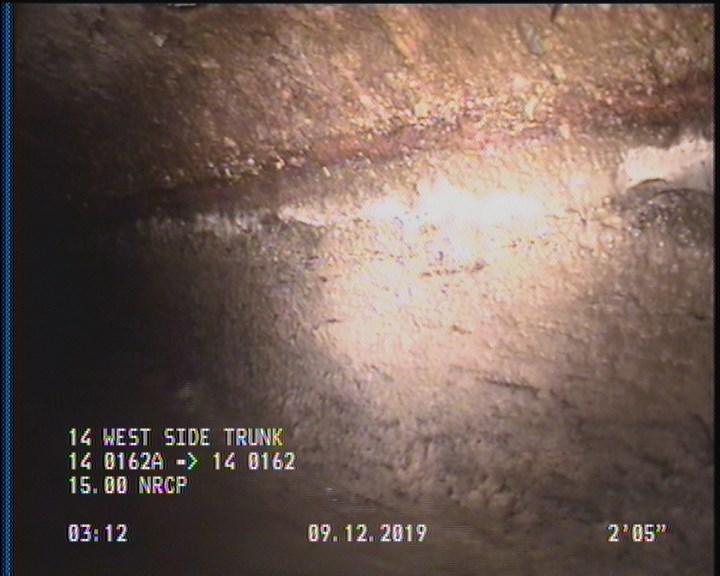 Deposits Attached Grease, 5 %of cross sectional area, from 03 to 09 o'clock, , within 8 inches of joint: YES, Start
