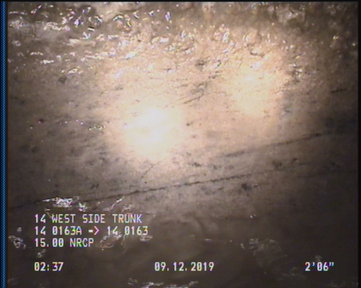 Deposits Attached Grease, 5 %of cross sectional area, from 04 to 08 o'clock, , within 8 inches of joint: YES, Start