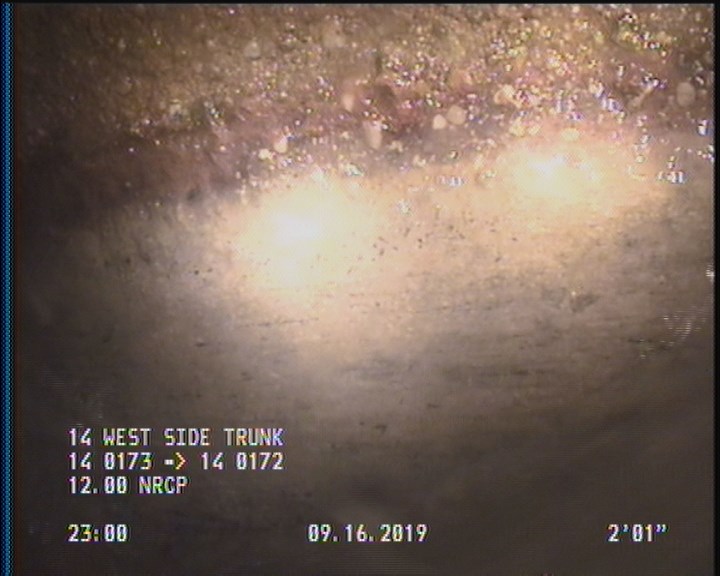 Deposits Attached Grease, 5 %of cross sectional area, from 03 to 09 o'clock, , within 8 inches of joint: YES, Start